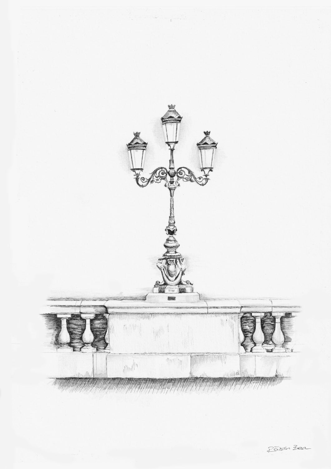 O’Connell Bridge Triple Lamp, Dublin, Ireland